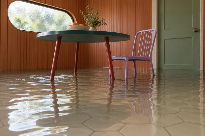Water Extraction Near Heritage Park — standing water in a residential room