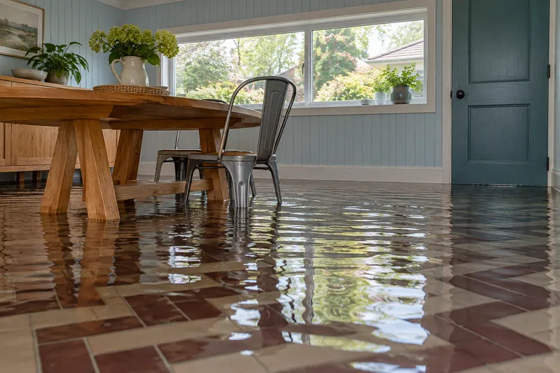 Water Extraction Near South Euless Park — standing water in a residential room